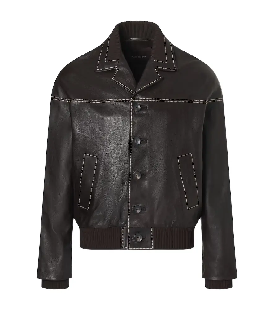 Wales Bonner Time leather jacket | Image 1 Wales Bonner Time leather jacket | Image 1