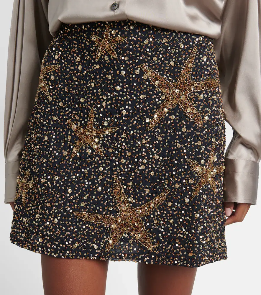 Rixo Minna sequined miniskirt | Thumbnail 2 Rixo Minna sequined miniskirt | Thumbnail 2