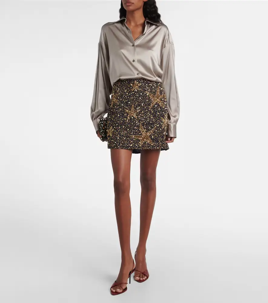 Rixo Minna sequined miniskirt | Thumbnail 3 Rixo Minna sequined miniskirt | Thumbnail 3