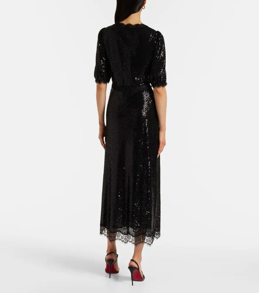Rixo Verena sequined maxi dress | Thumbnail 4 Rixo Verena sequined maxi dress | Thumbnail 4