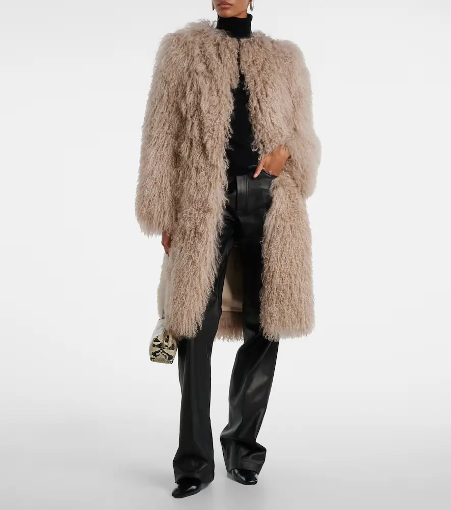 Yves Salomon Shearling coat | Thumbnail 4 Yves Salomon Shearling coat | Thumbnail 4