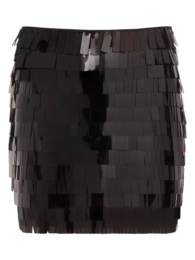 Max sequined mesh miniskirt