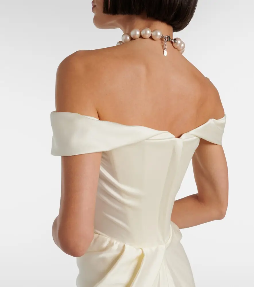 Vivienne Westwood Nova Cora draped satin minidress | Thumbnail 4