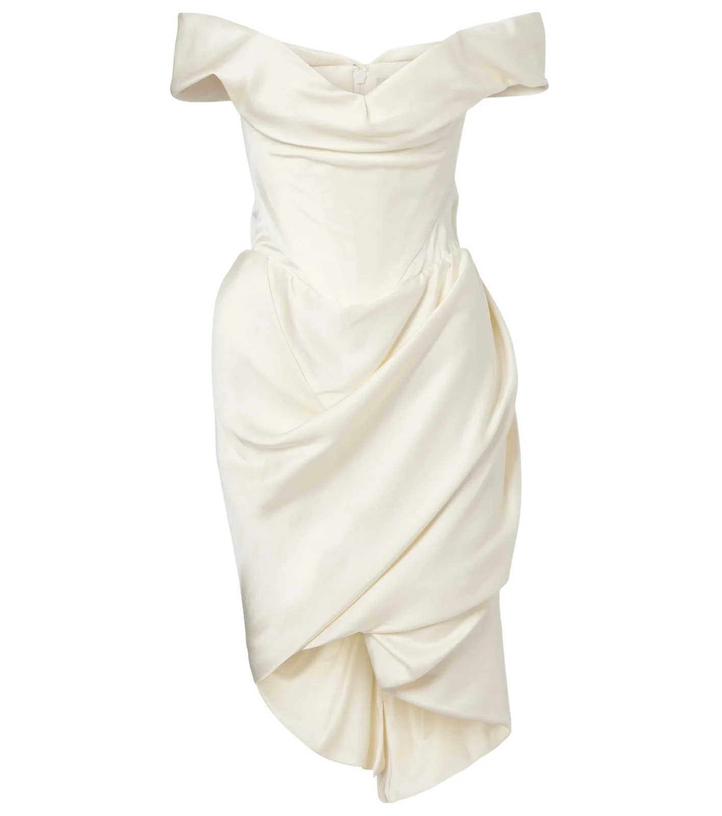 Nova Cora draped satin minidress