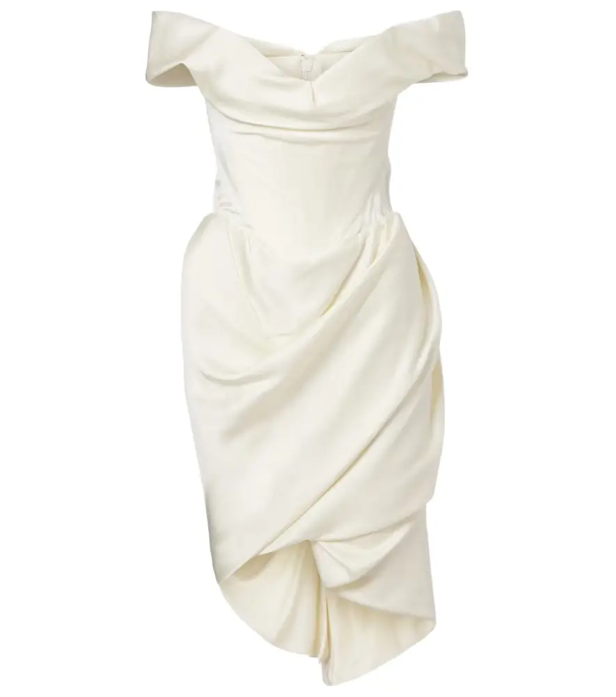 Vivienne Westwood Nova Cora draped satin minidress