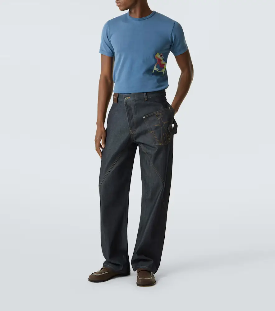 JW Anderson Printed cotton jersey T-shirt | Thumbnail 4