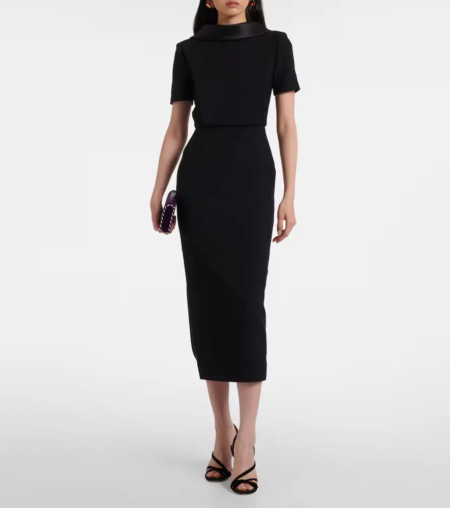 Roland Mouret Crêpe midi dress | Thumbnail 3