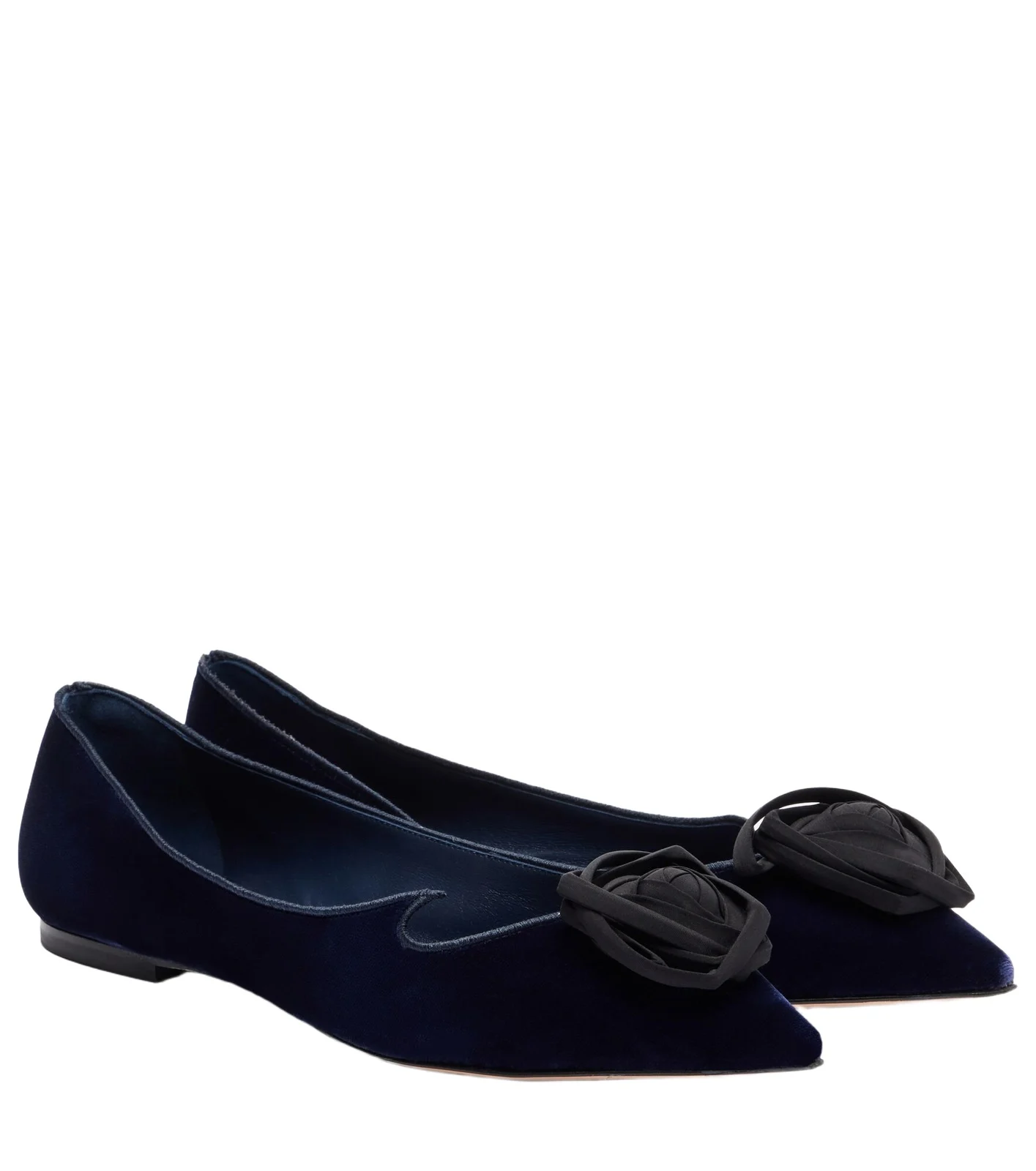 Roger Vivier Rose Vivier velvet ballet flats