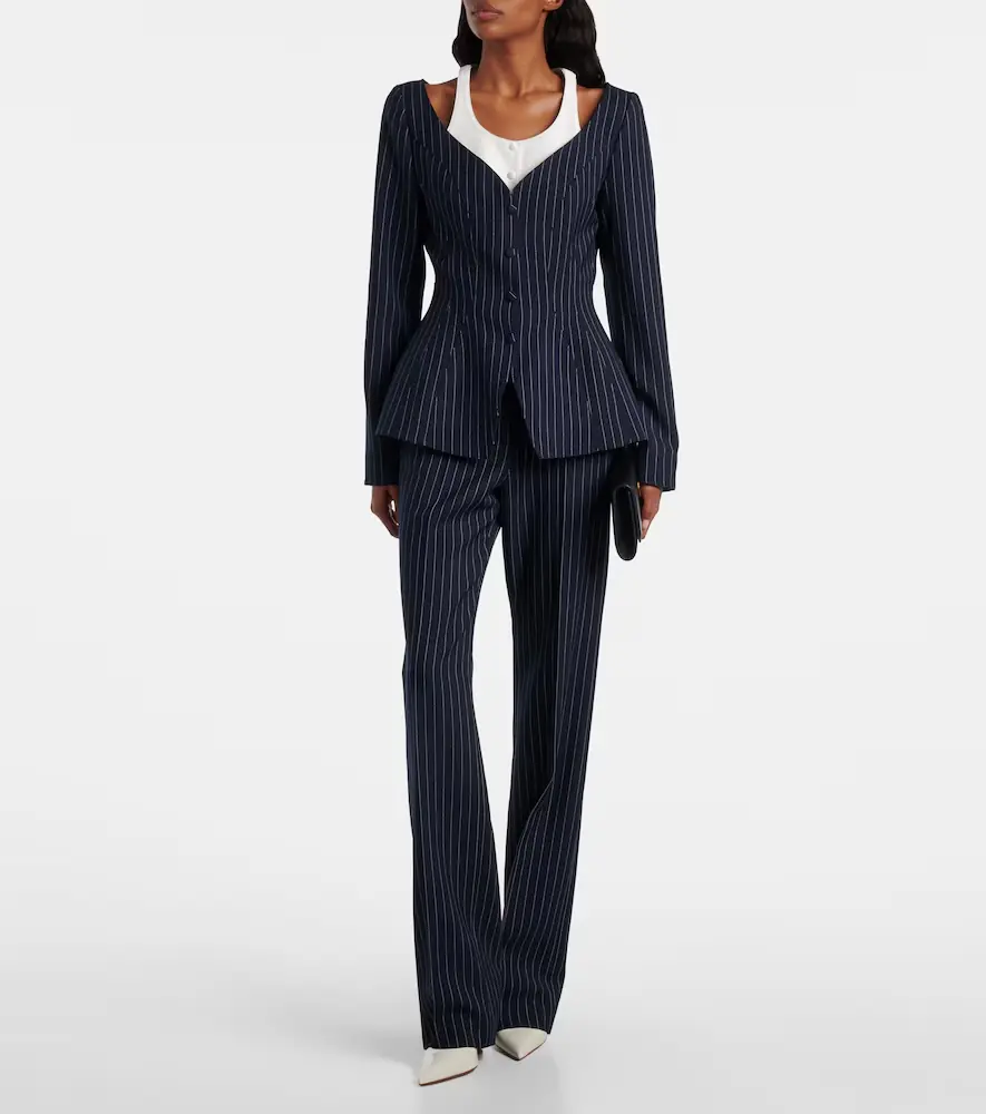 Mugler re/edit high-rise wool straight pants | Thumbnail 5 Mugler re/edit high-rise wool straight pants | Thumbnail 5