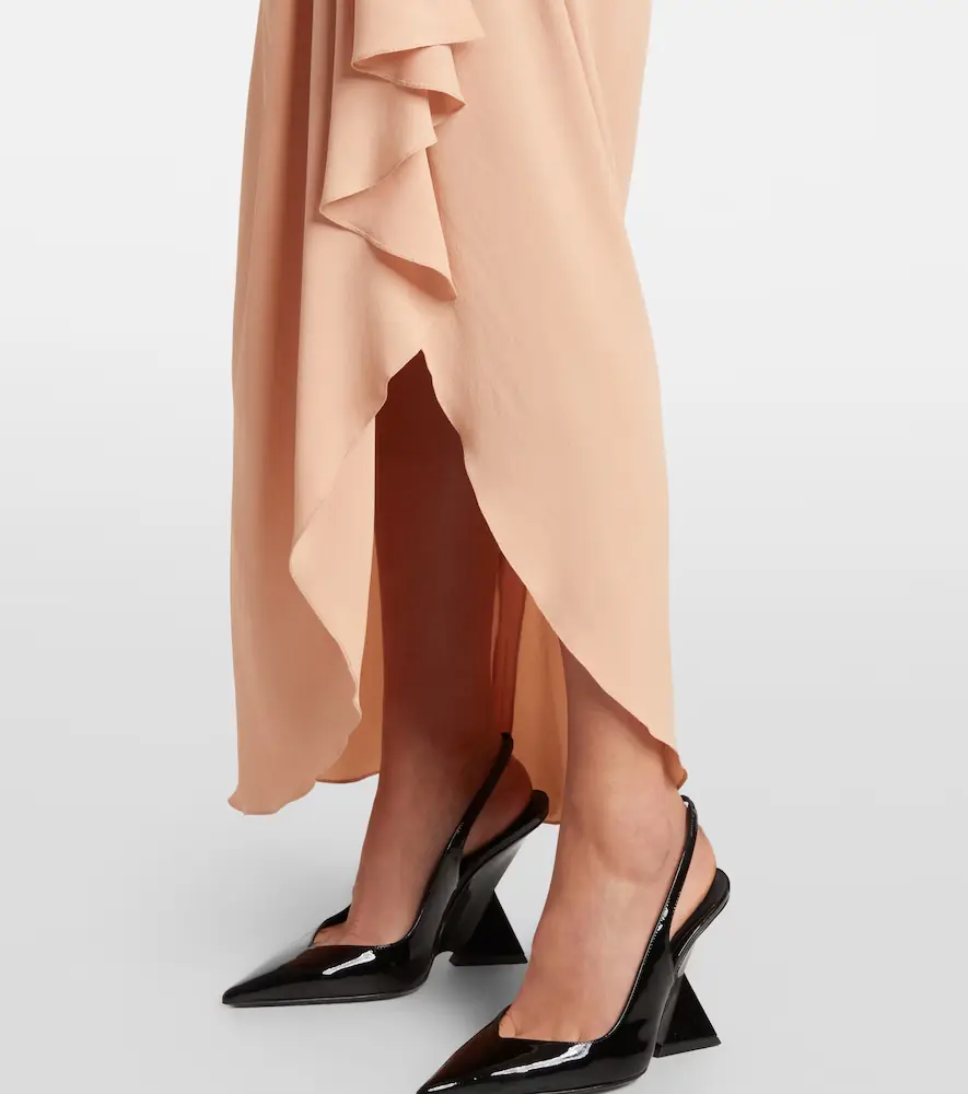 Mugler re/edit draped crêpe georgette maxi skirt | Thumbnail 5 Mugler re/edit draped crêpe georgette maxi skirt | Thumbnail 5