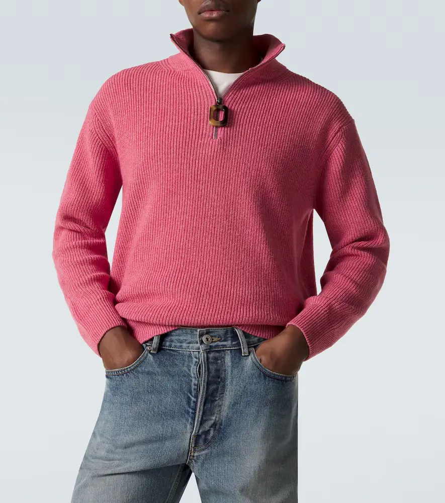 JW Anderson Wool and cotton half-zip sweater | Thumbnail 3