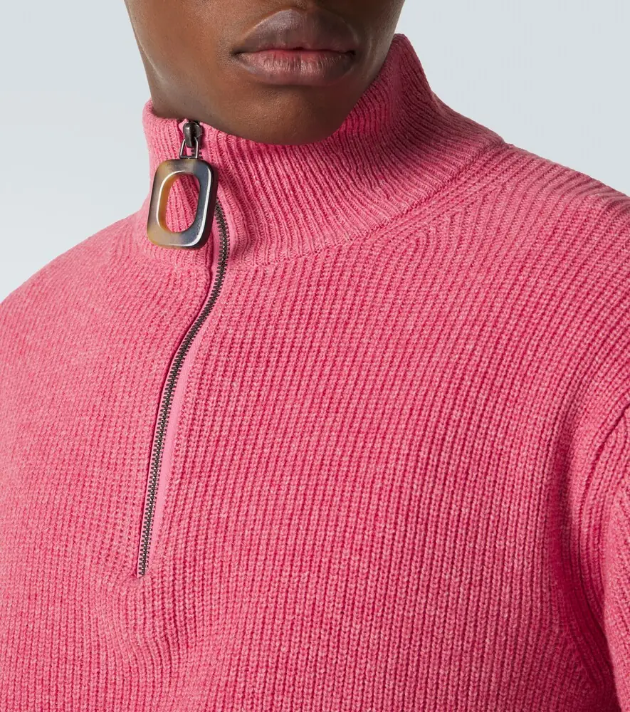 JW Anderson Wool and cotton half-zip sweater | Thumbnail 5