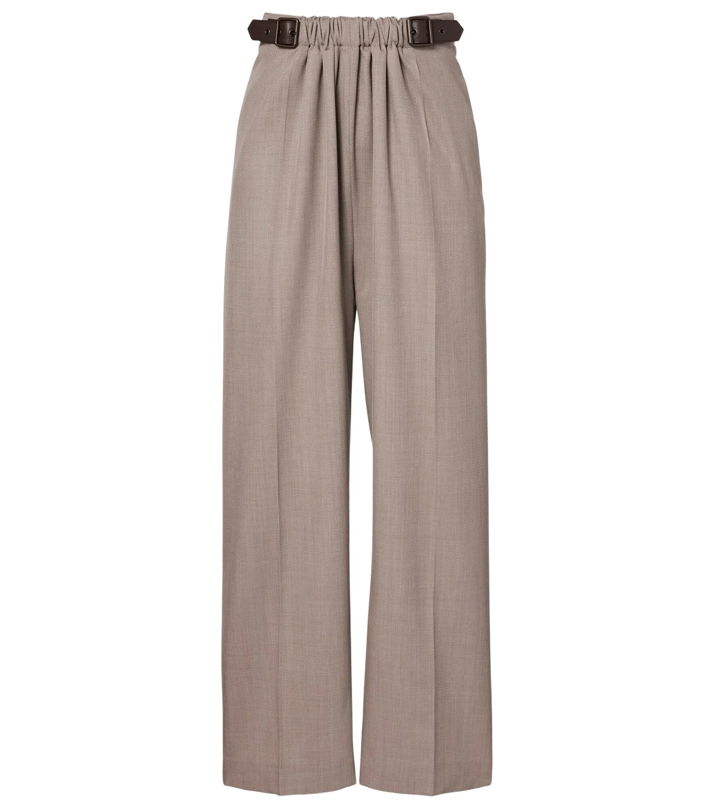 Gathered wool wide-leg pants Gathered wool wide-leg pants