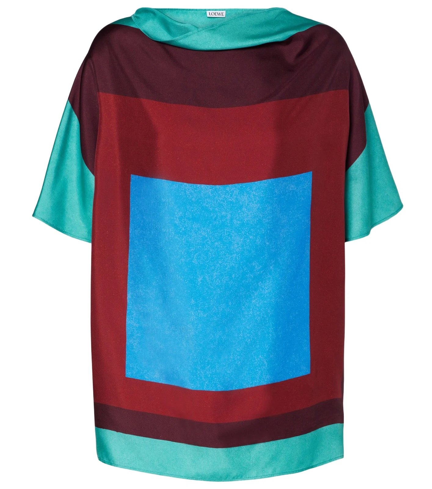 Printed silk satin top Printed silk satin top