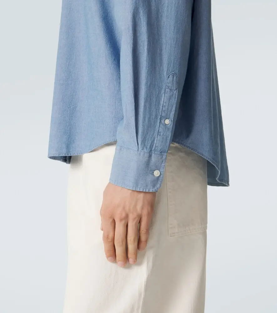 AMI PARIS Ami de Caur cotton chambray shirt | Thumbnail 2