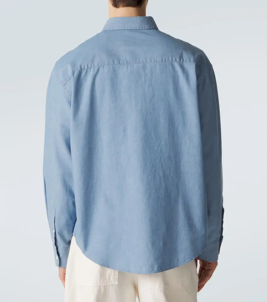 AMI PARIS Ami de Caur cotton chambray shirt | Thumbnail 5