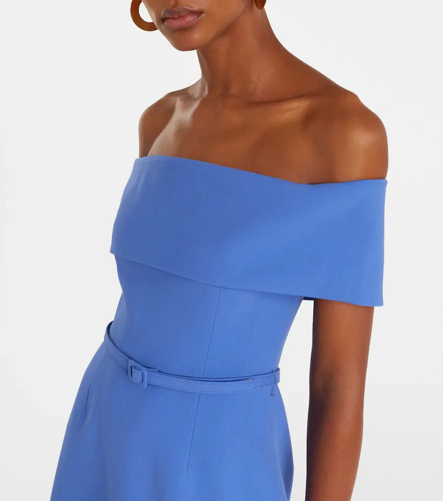 Carolina Herrera Belted wool-blend midi dress | Thumbnail 4 Carolina Herrera Belted wool-blend midi dress | Thumbnail 4