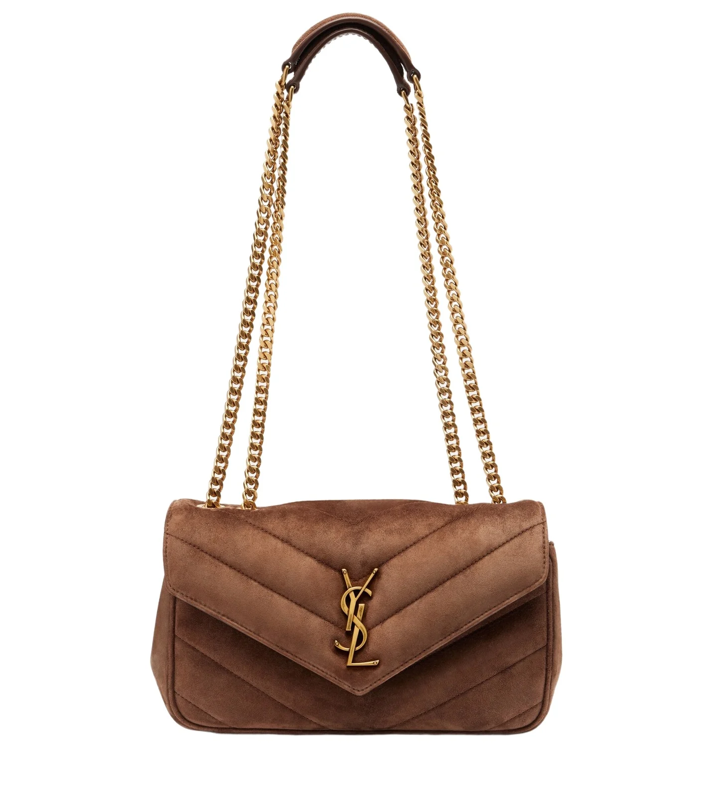 Loulou Small matelassé suede shoulder bag Loulou Small matelassé suede shoulder bag