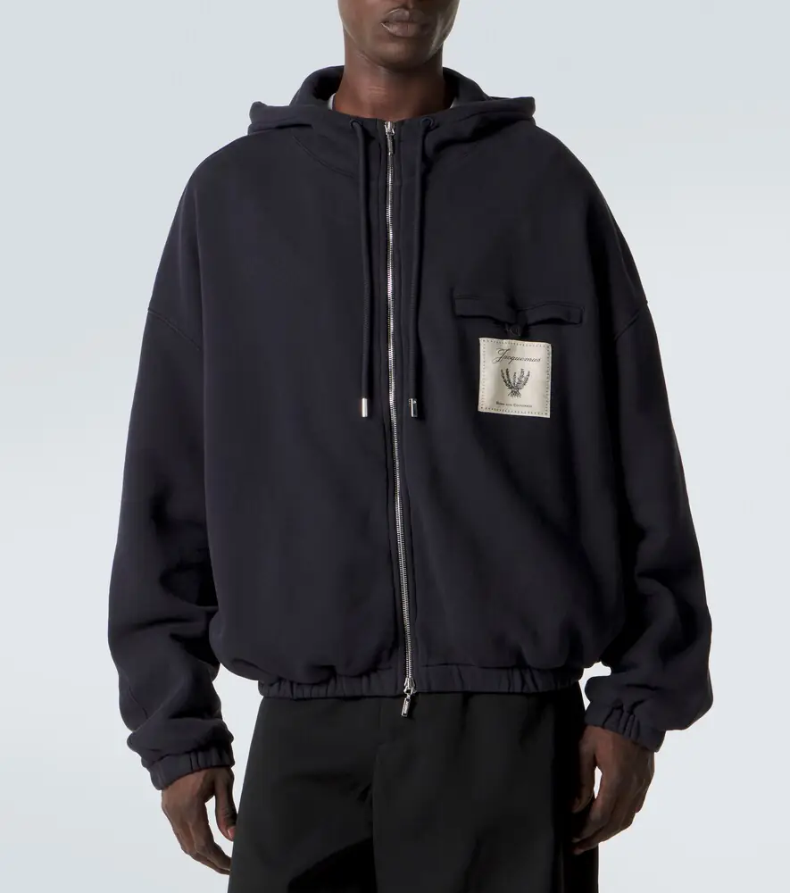 Jacquemus Torneo cotton fleece zip-up hoodie | Thumbnail 3 Jacquemus Torneo cotton fleece zip-up hoodie | Thumbnail 3