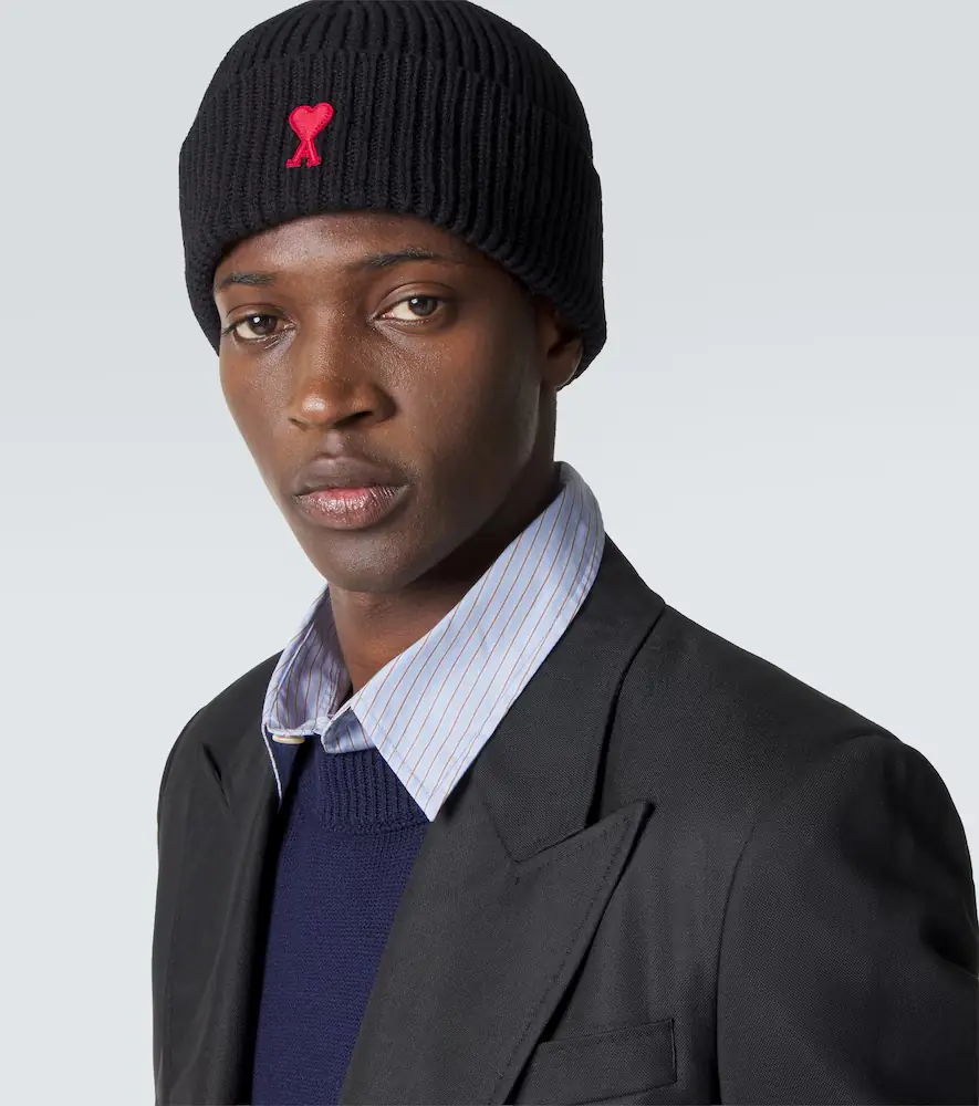 AMI PARIS Ami de Caur virgin wool beanie | Thumbnail 4