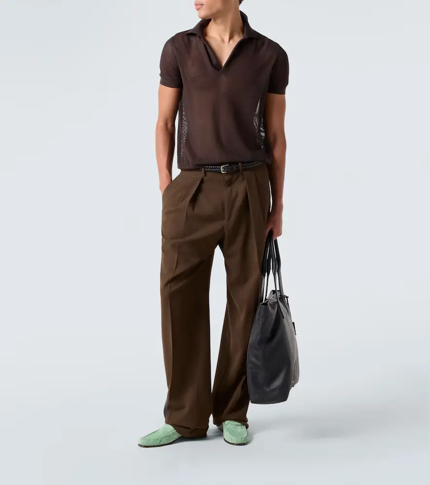 Tom Ford Semi-sheer cotton and silk polo shirt | Thumbnail 6 Tom Ford Semi-sheer cotton and silk polo shirt | Thumbnail 6