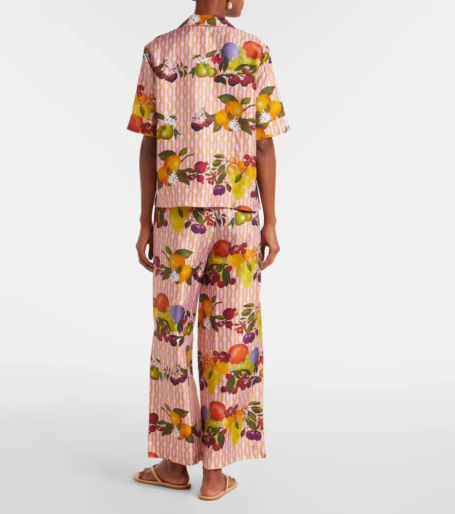 Eres Cherry printed silk twill shirt | Thumbnail 2 Eres Cherry printed silk twill shirt | Thumbnail 2