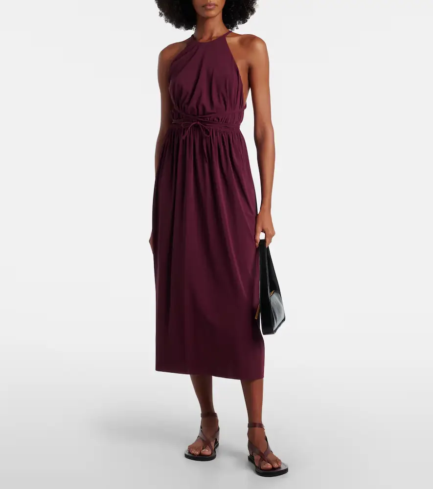 Eres Ines halterneck jersey midi dress | Thumbnail 4 Eres Ines halterneck jersey midi dress | Thumbnail 4
