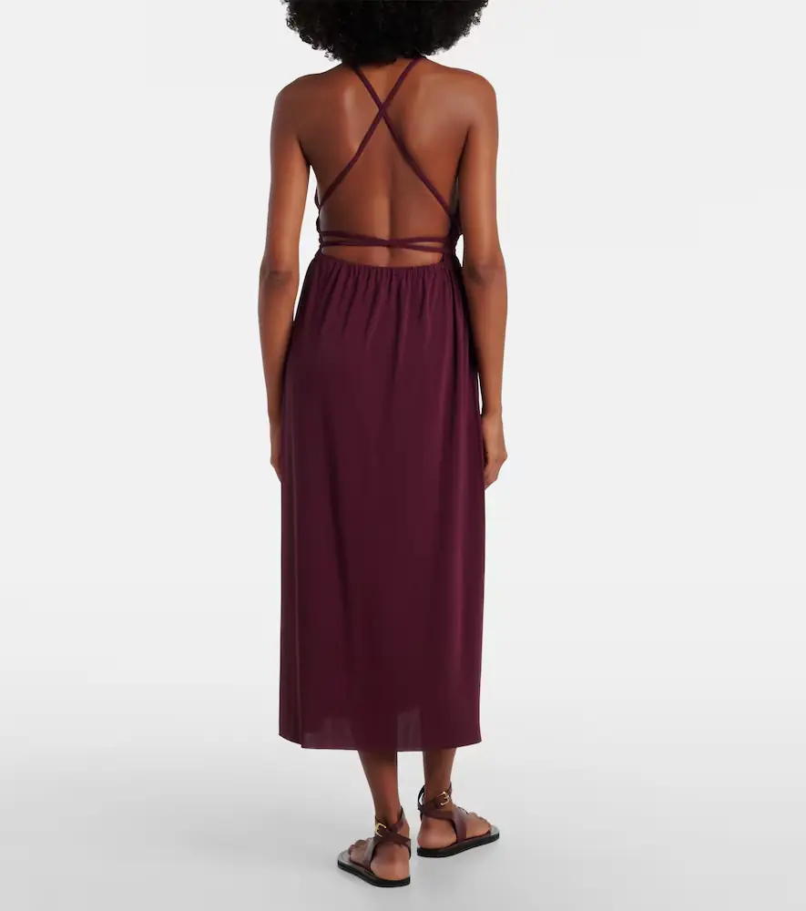Eres Ines halterneck jersey midi dress | Thumbnail 5 Eres Ines halterneck jersey midi dress | Thumbnail 5