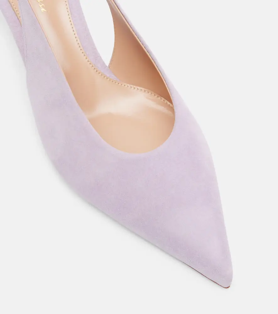 Gianvito Rossi Robbie 55 suede slingback pumps | Thumbnail 3