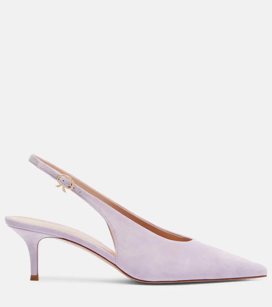 Gianvito Rossi Robbie 55 suede slingback pumps | Thumbnail 4
