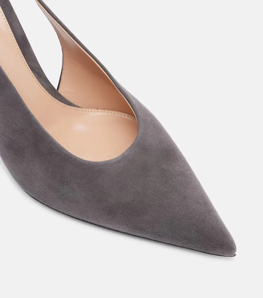 Gianvito Rossi Robbie 85 suede slingback pumps | Thumbnail 2