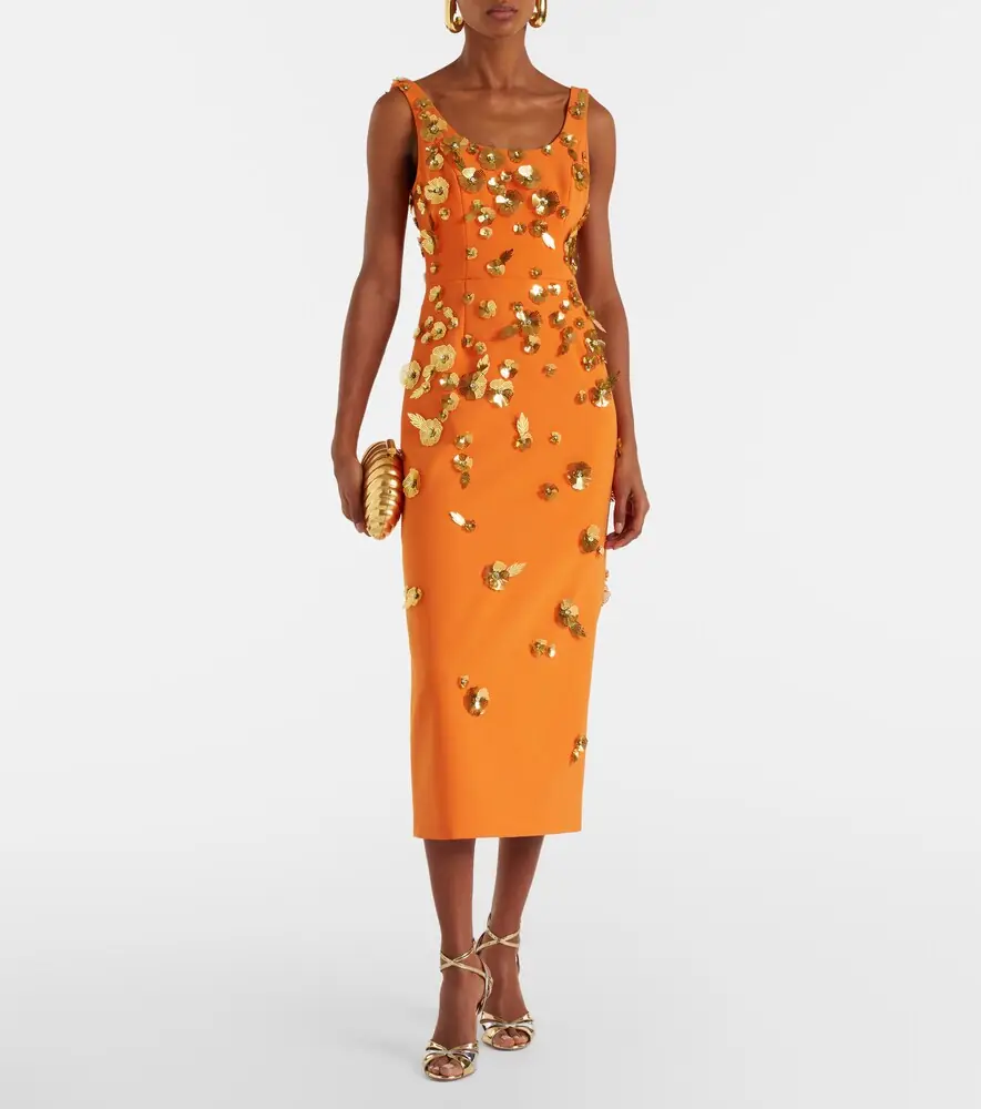Carolina Herrera Floral-appliqué cocktail dress | Thumbnail 2 Carolina Herrera Floral-appliqué cocktail dress | Thumbnail 2
