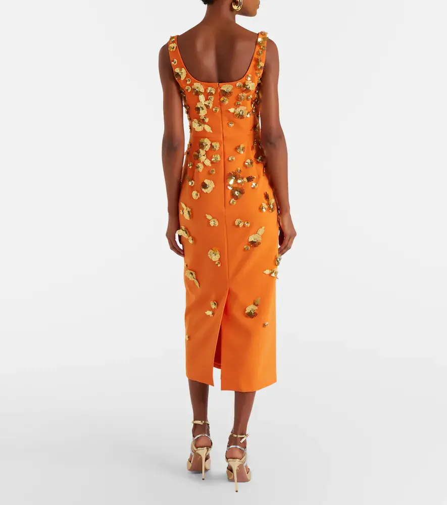 Carolina Herrera Floral-appliqué cocktail dress | Thumbnail 3 Carolina Herrera Floral-appliqué cocktail dress | Thumbnail 3