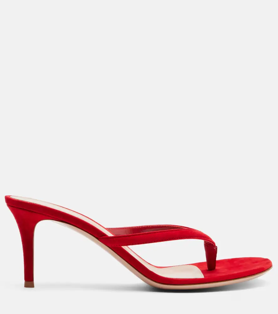 Gianvito Rossi Calypso suede thong sandals | Thumbnail 3 Gianvito Rossi Calypso suede thong sandals | Thumbnail 3