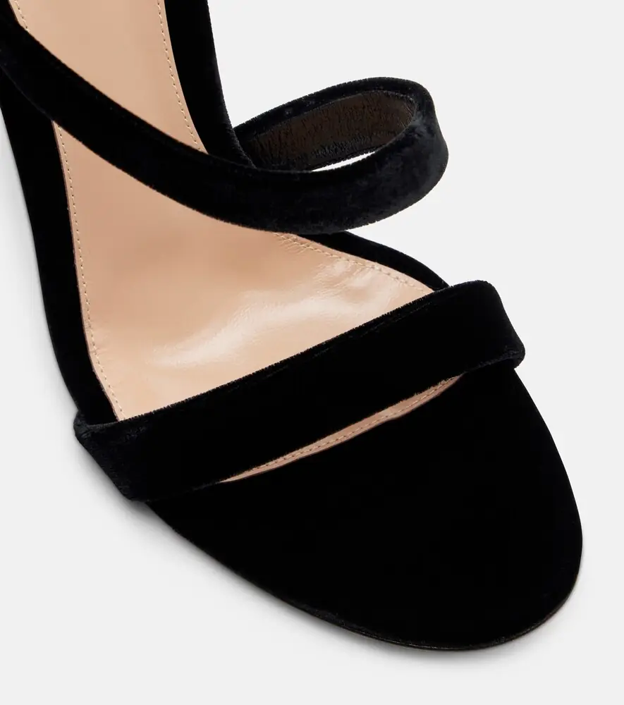 Gianvito Rossi Opera 105 velvet sandals | Thumbnail 4 Gianvito Rossi Opera 105 velvet sandals | Thumbnail 4