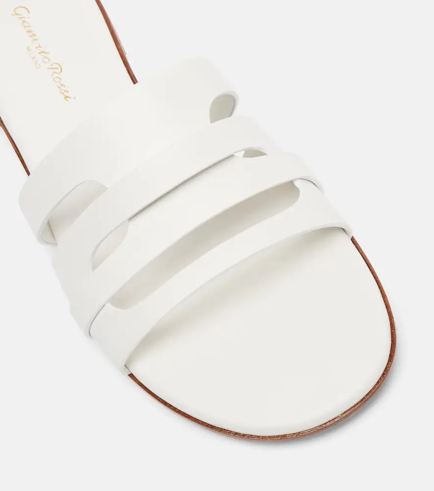 Gianvito Rossi Nora leather slides | Thumbnail 4 Gianvito Rossi Nora leather slides | Thumbnail 4