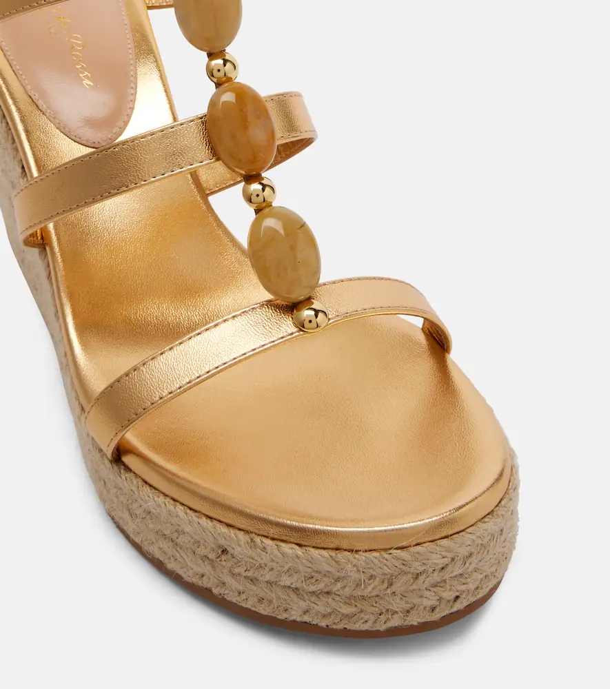 Gianvito Rossi Shanti leather espadrille wedges | Thumbnail 2
