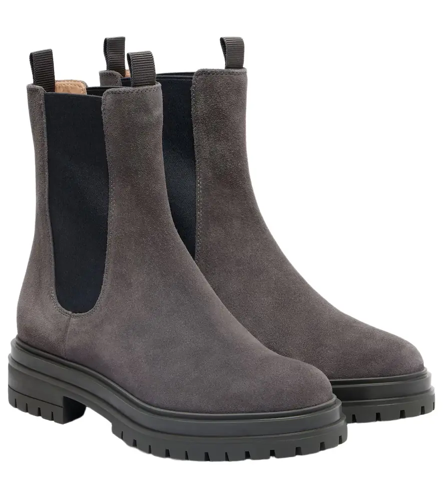 Gianvito Rossi Chester suede Chelsea boots
