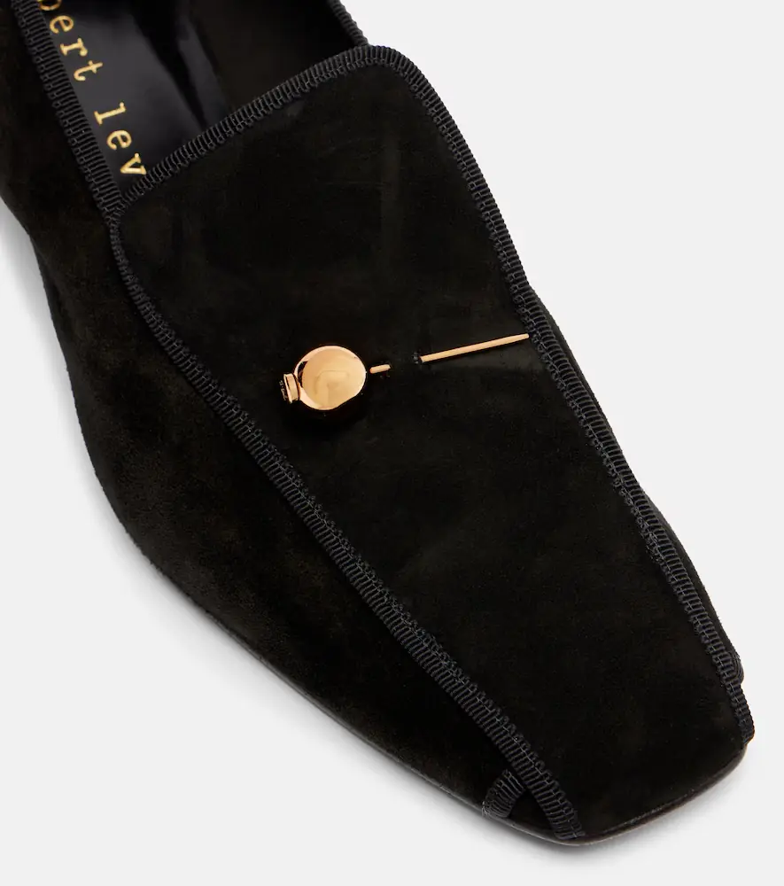 Herbert Levine Showtime suede loafer pumps | Thumbnail 2 Herbert Levine Showtime suede loafer pumps | Thumbnail 2