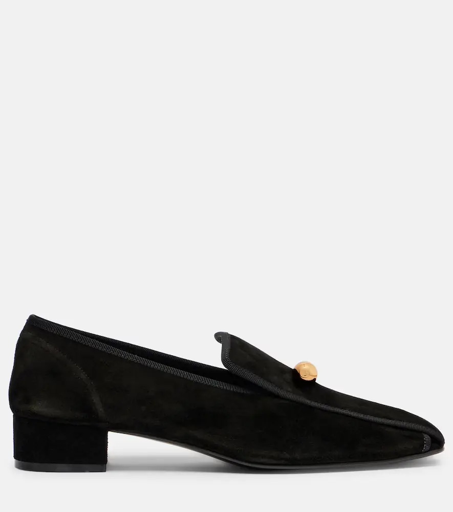Herbert Levine Showtime suede loafer pumps | Thumbnail 4 Herbert Levine Showtime suede loafer pumps | Thumbnail 4