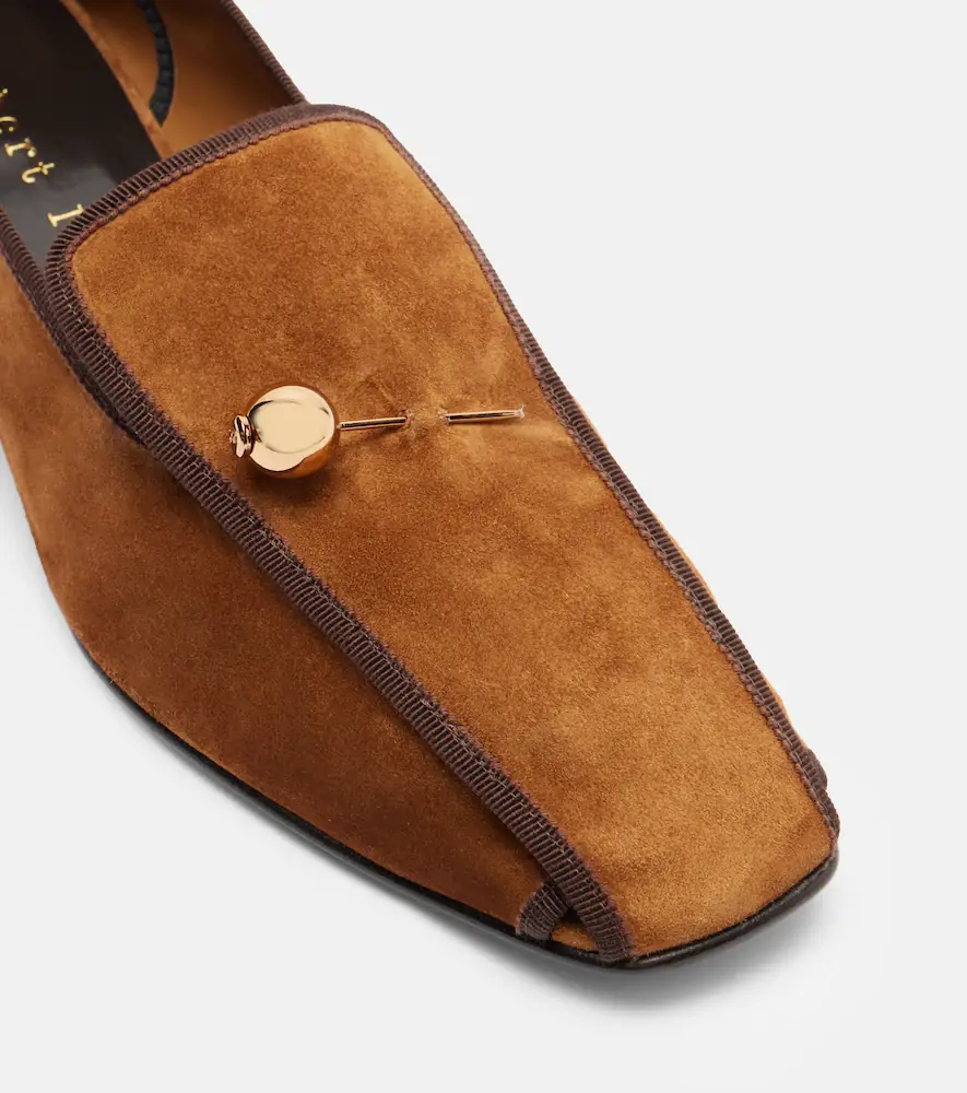 Herbert Levine Showtime 30 suede loafer pumps | Thumbnail 3 Herbert Levine Showtime 30 suede loafer pumps | Thumbnail 3