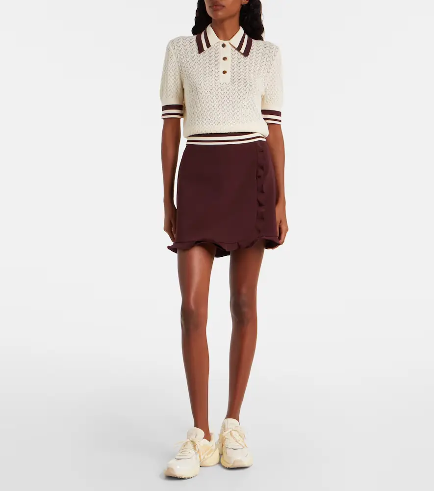 Tory Burch Cotton pointelle polo shirt | Thumbnail 5 Tory Burch Cotton pointelle polo shirt | Thumbnail 5