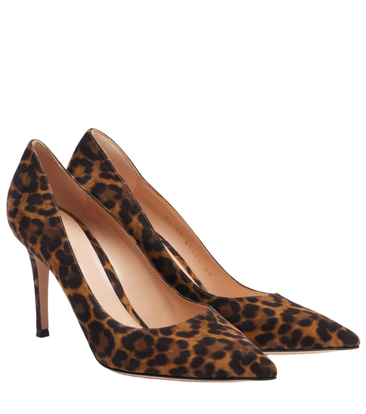Gianvito 85 leopard-print suede pumps Gianvito 85 leopard-print suede pumps
