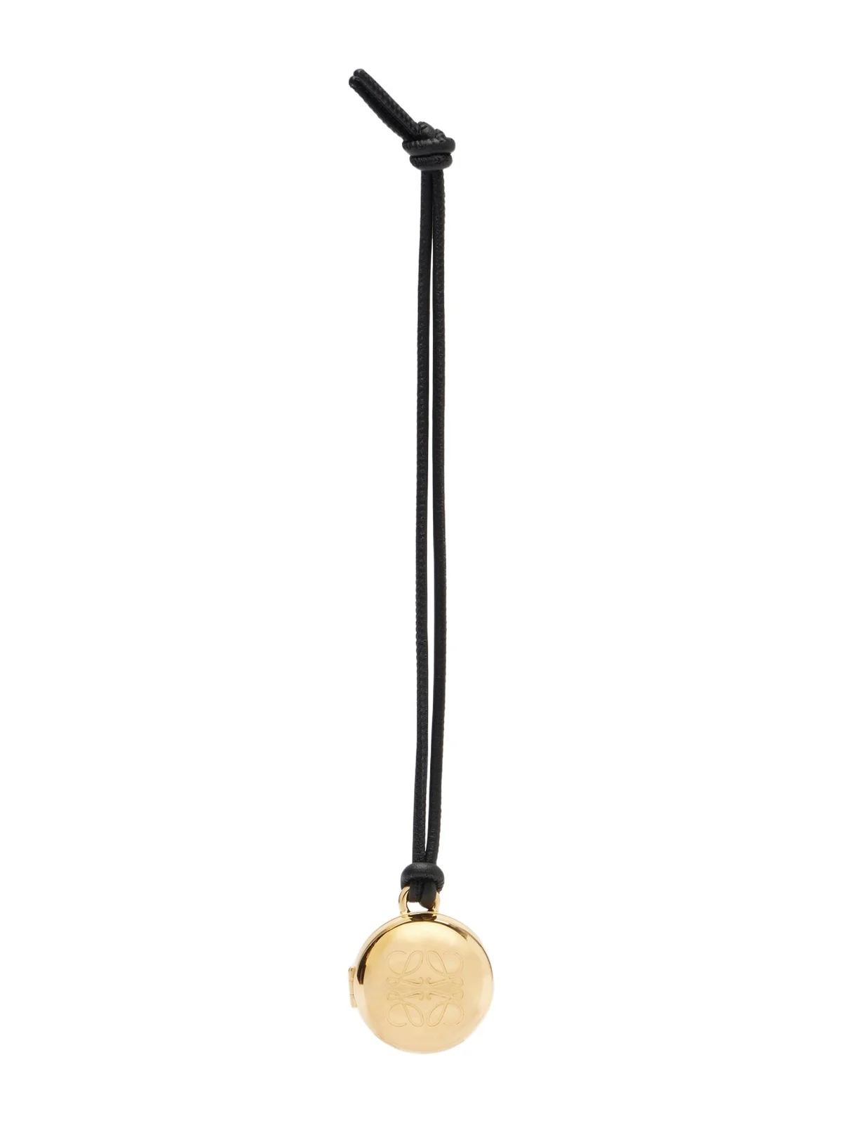 Pebble gold-plated leather bag charm Pebble gold-plated leather bag charm