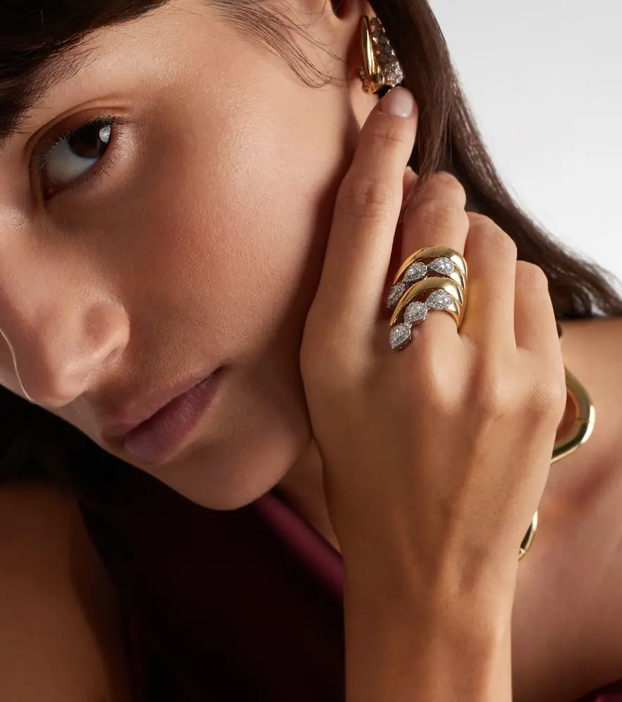 YEPREM Golden Strada 18kt yellow and white gold ring with diamonds | Thumbnail 4 YEPREM Golden Strada 18kt yellow and white gold ring with diamonds | Thumbnail 4
