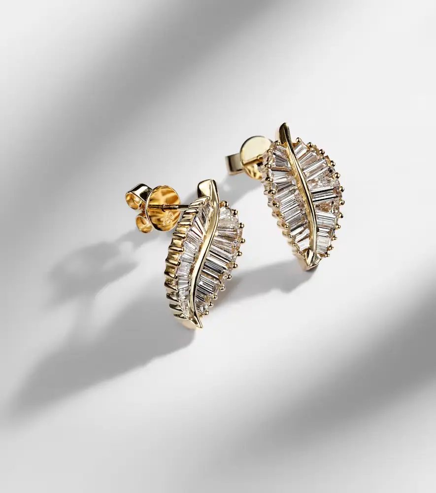 Anita Ko Small 18kt gold earrings with diamonds | Thumbnail 5 Anita Ko Small 18kt gold earrings with diamonds | Thumbnail 5
