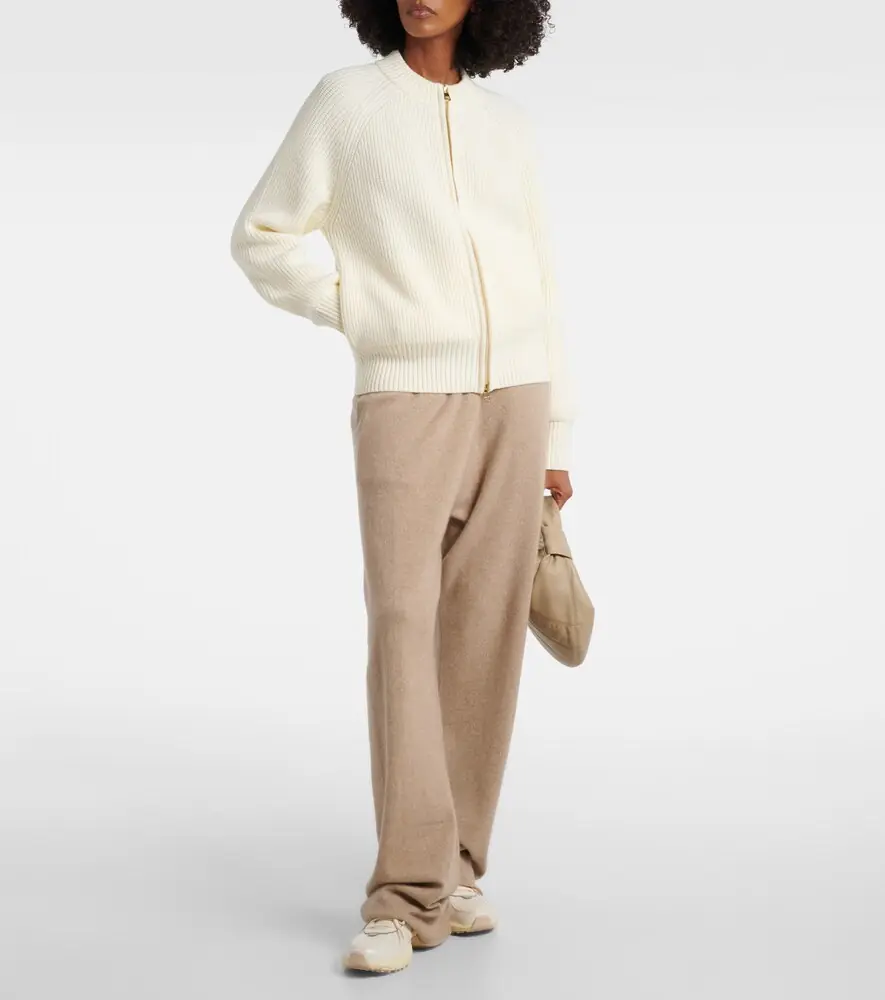 Varley Milo ribbed-knit zip-up cardigan | Thumbnail 4