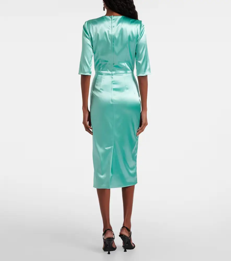 Dolce & Gabbana Satin midi dress | Thumbnail 4