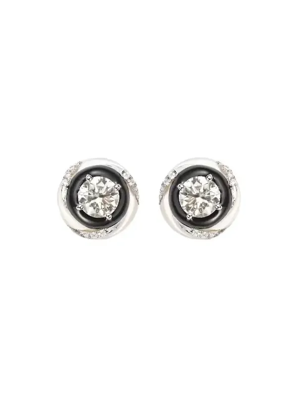 Calisto 18kt white gold earrings with diamonds Calisto 18kt white gold earrings with diamonds