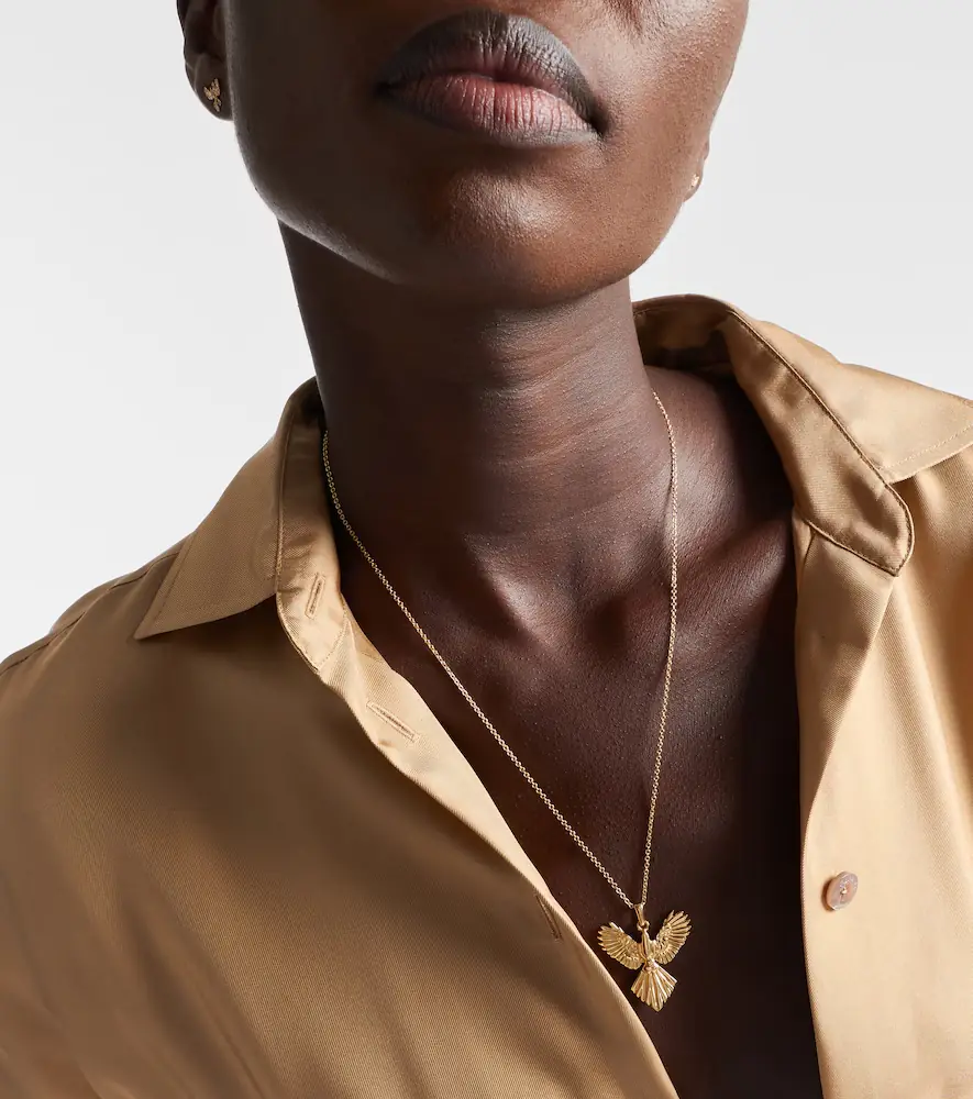 Anita Ko Phoenix 18kt gold pendant necklace | Thumbnail 4